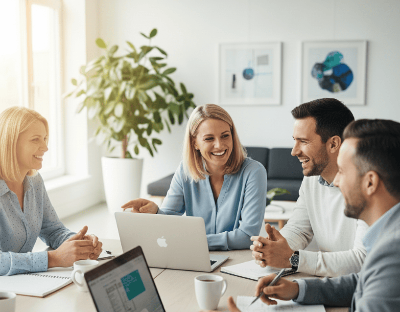 Kundenmeeting bei Marktkomplizen im Thurgau, Gottlieben, Tägerwilen – Agentur für Digitalisierung und Wachstum in der Schweiz