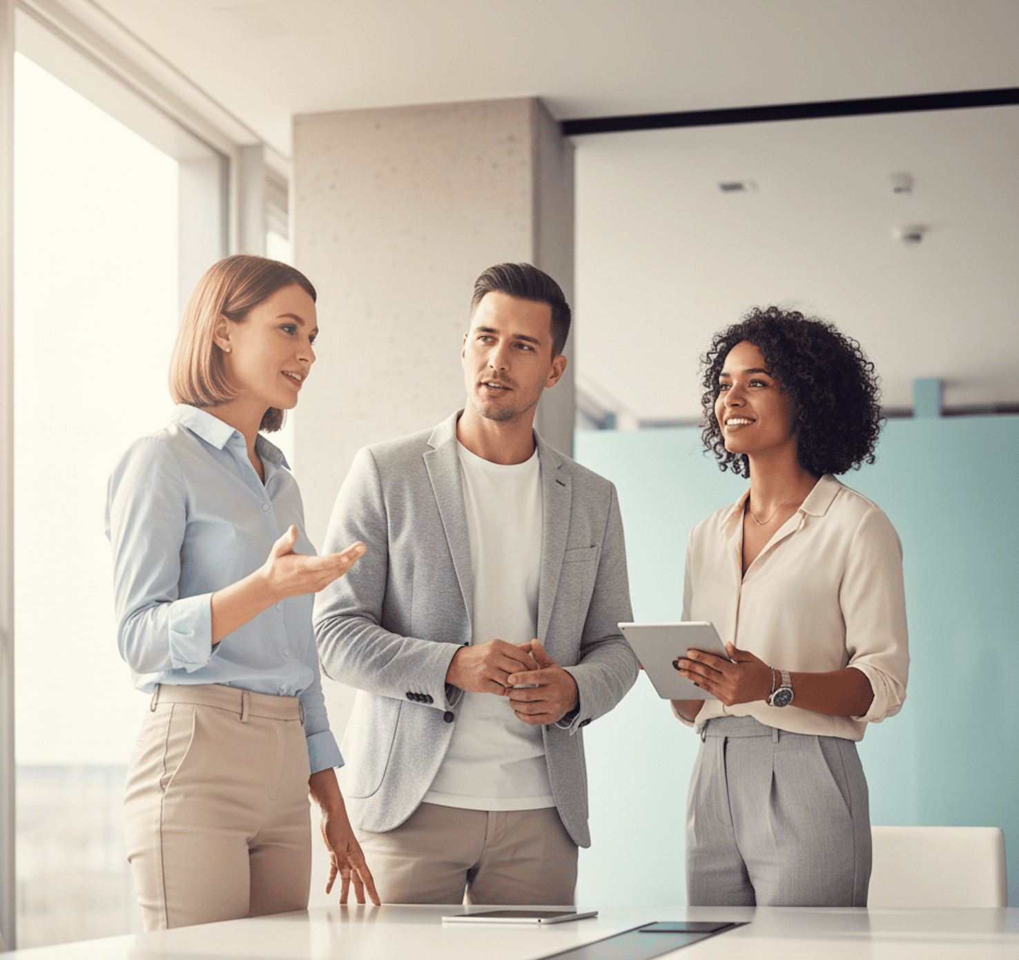 Beratungsgespräch im Marktkomplizen-Team über digitale Strategien und KI-Systeme für Markenwachstum Schweiz